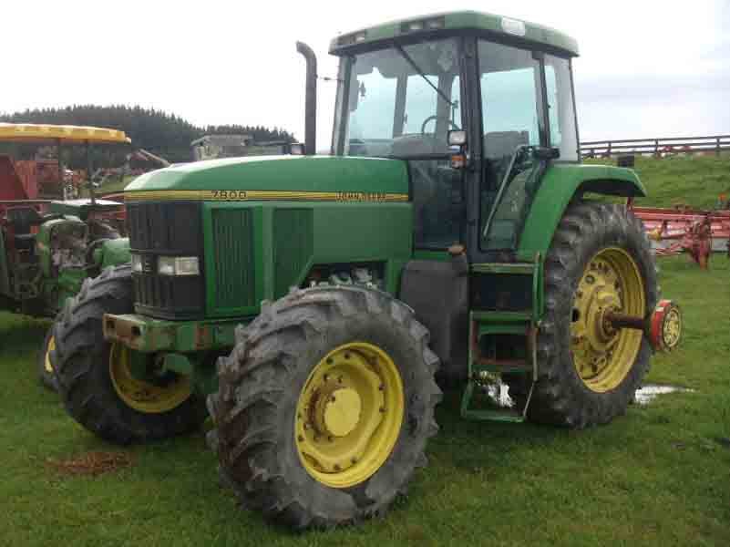 Tractor parts and machinery in the Manawatu Tractor Dismantlers yard