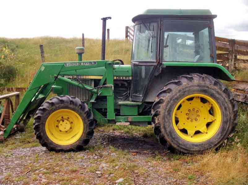 Tractor parts and machinery in the Manawatu Tractor Dismantlers yard