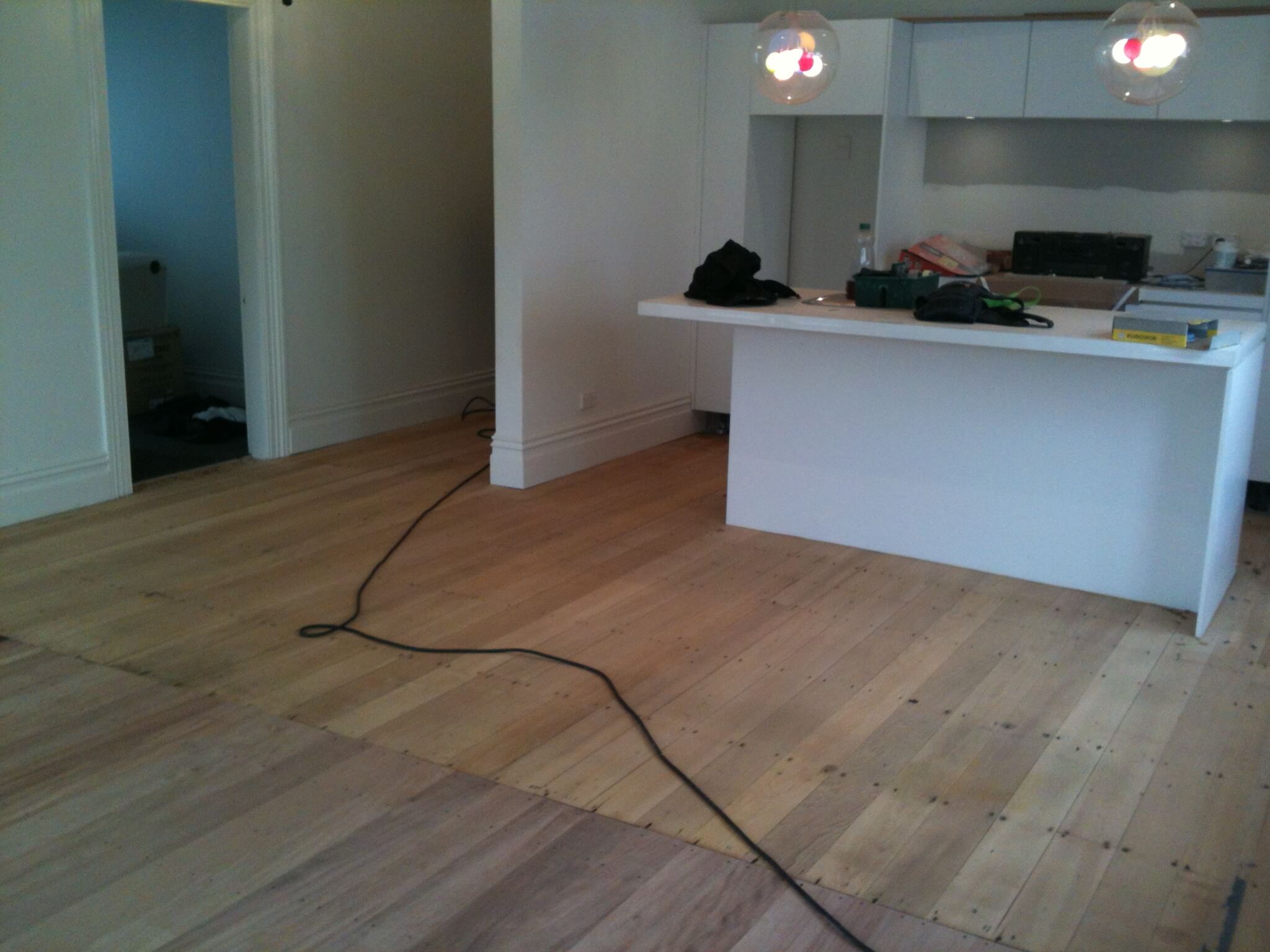 Before and after floor sanding by Nortons Floorsanding 1 of 2