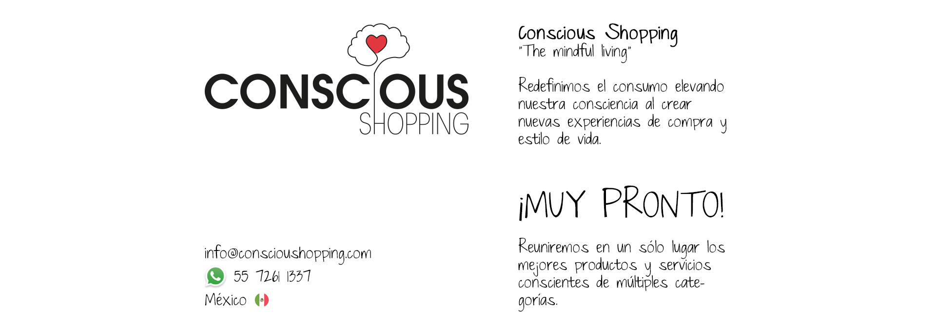 Conscious Shopping - The mindful living. ¡Muy pronto!