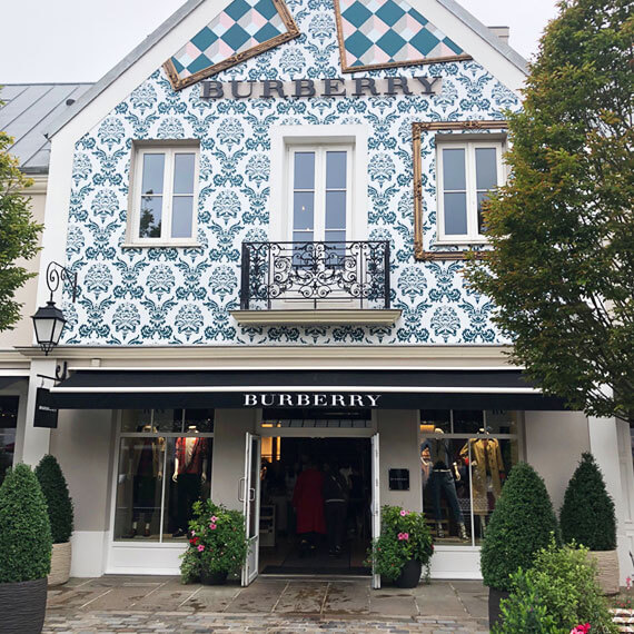 Flagship Burberry store in La Vallee, Paris