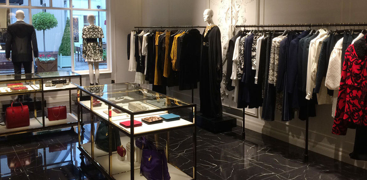 New Display cabinets at Alexander McQueen