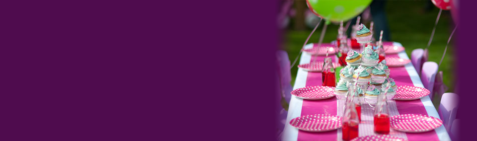Party Settings — Making your child's birthday celebration beautiful!