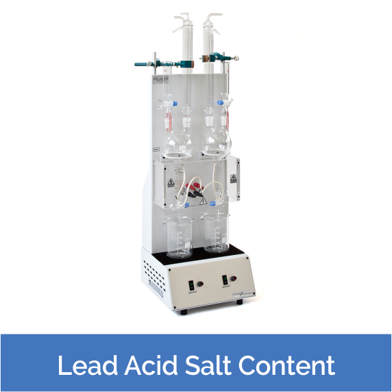 Lead, Acid and Salt Content