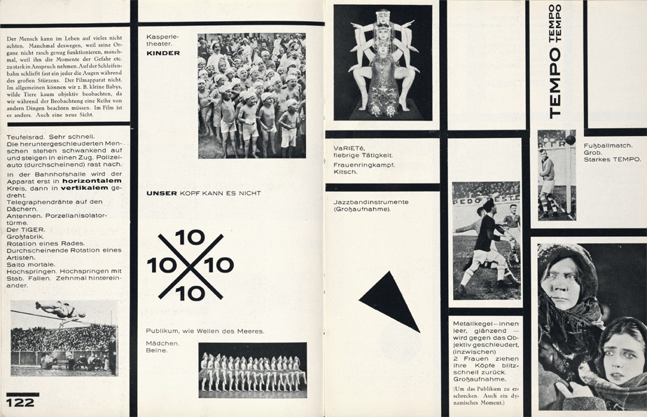 László Moholy-Nagy, Filmskizzen zu „Dynamik der Groß-Stadt. Bauhaus-Buch Band 8 László Moholy-Nagy, Filmskizzen zu „Dynamik der Groß-Stadt. Bauhaus-Buch Band 8