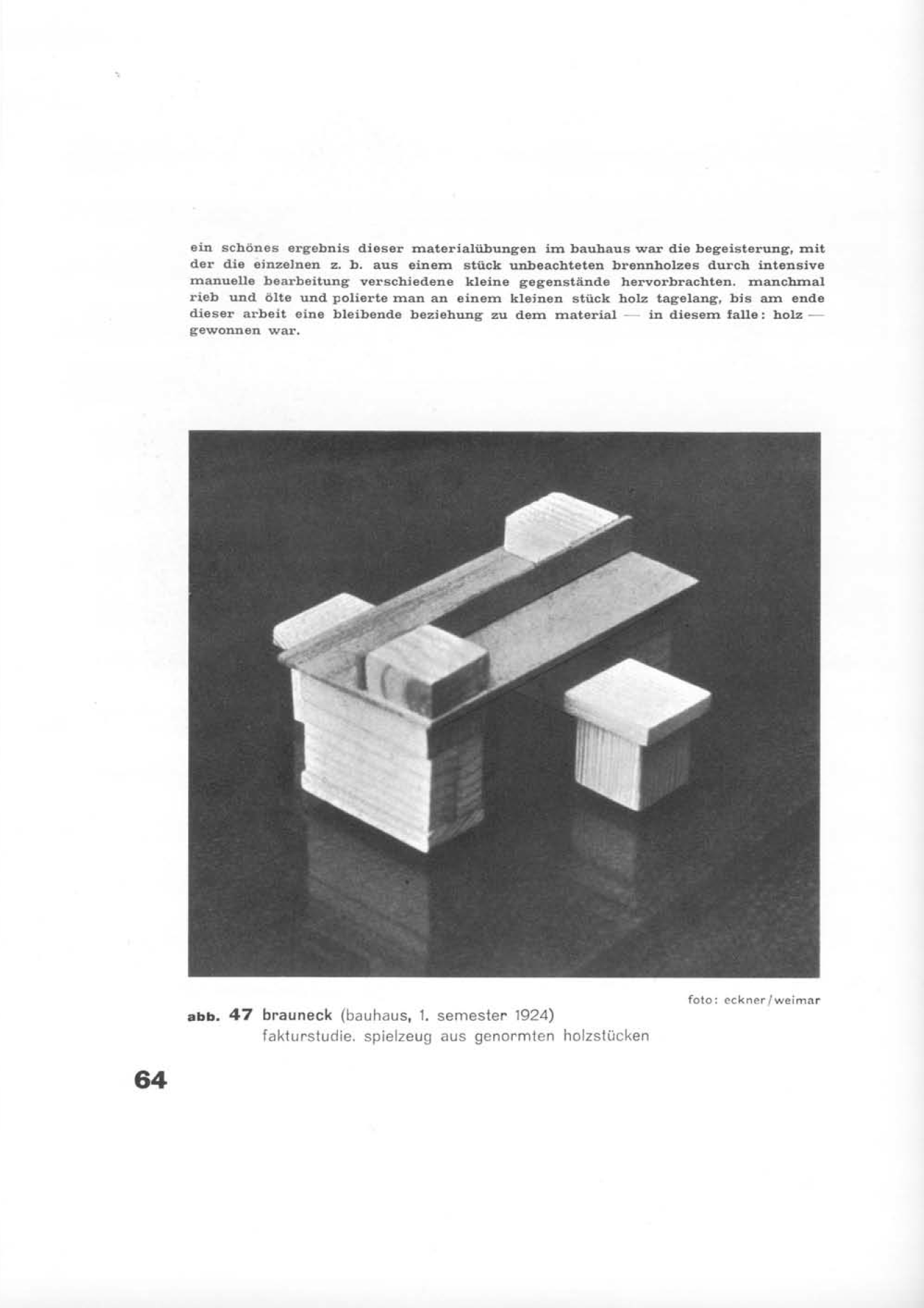 Brauneck, Fakturstudien, Abb. Baushausbuch 14 Brauneck, Fakturstudien, Abb. Baushausbuch 14