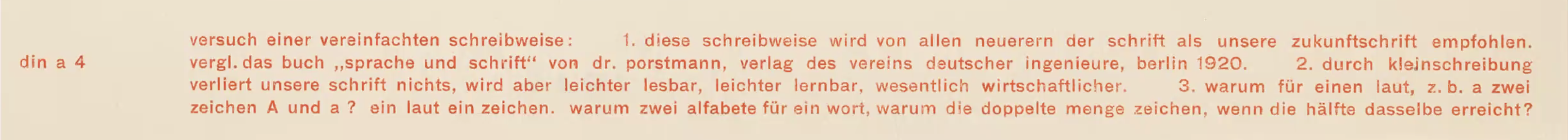 Briefbogen für den Direktor des Bauhaus Dessau. Gestaltung Herbert Bayer