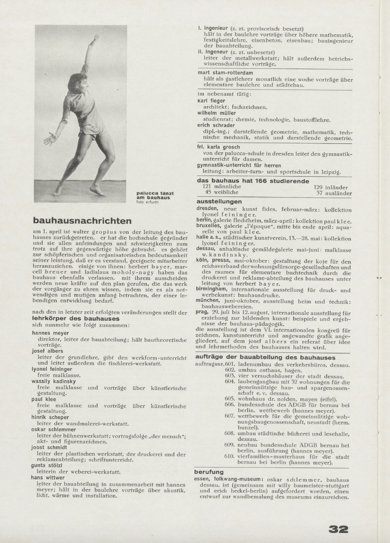 Karla Grosch, Sportschule S. Deutsch, Berlin, 1928, Fotograf: unbekannt. © Zentrum Paul Klee, Bern Karla Grosch, Sportschule S. Deutsch, Berlin, 1928, Fotograf: unbekannt. © Zentrum Paul Klee, Bern