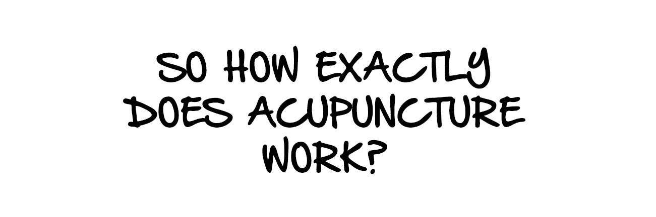 SO HOW DOES ACUPUNCTURE WORK?