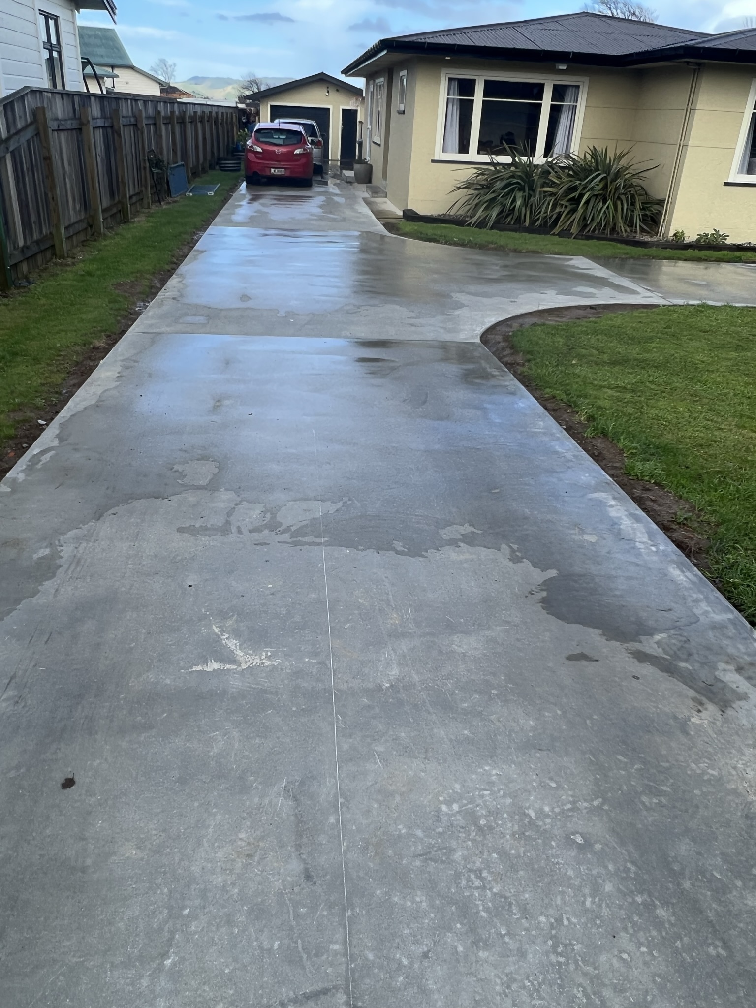 Ruahine Property Works limited - concrete driveway completed