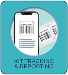 kit tracking and reporting icon