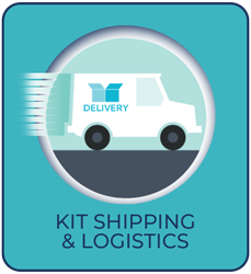 kit shipping and logistics process icon