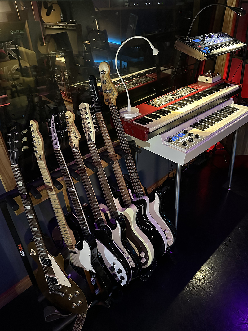 Guitars in the studio