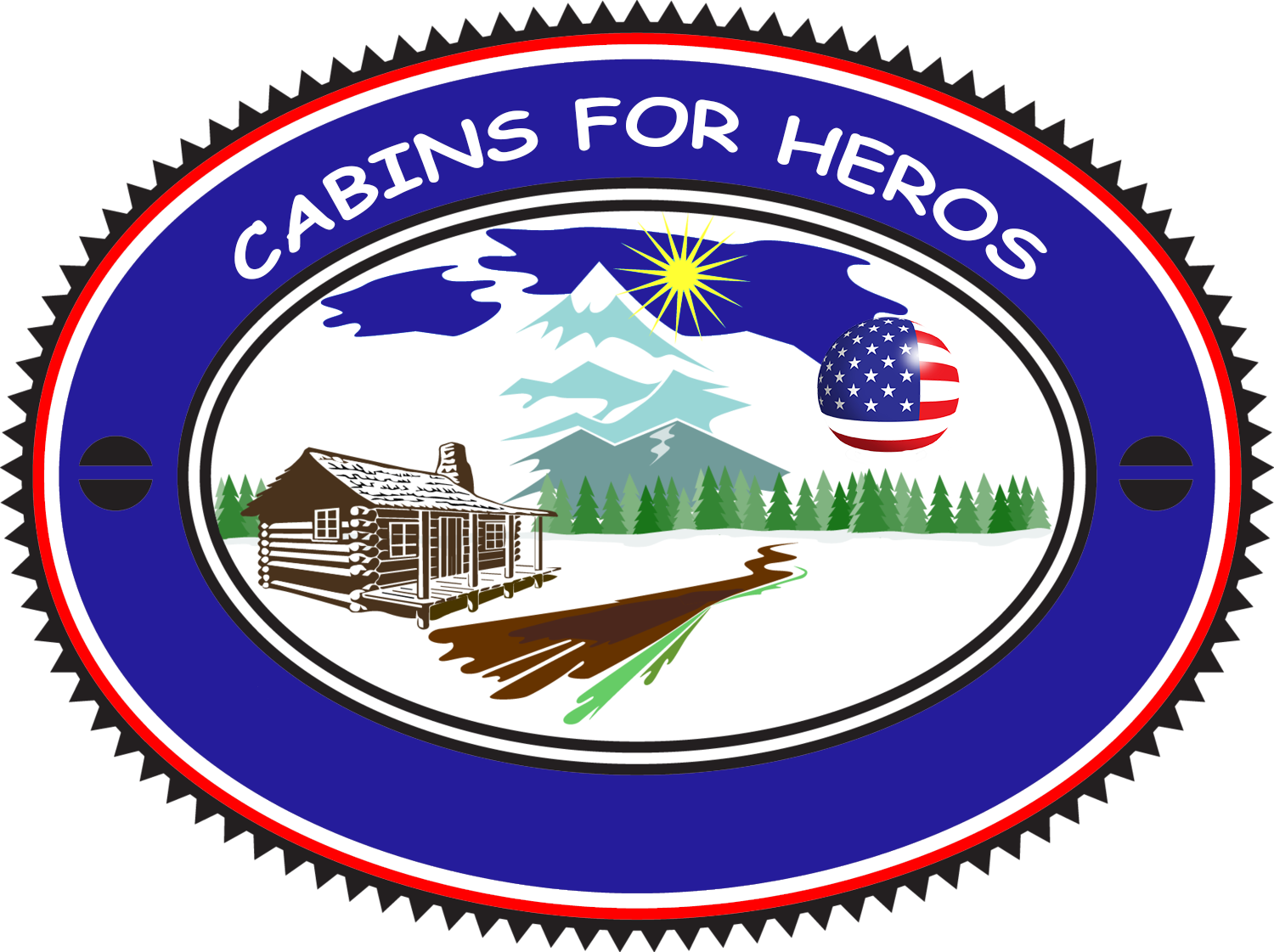 Logo of  Cabins For Heros by Brock Ray