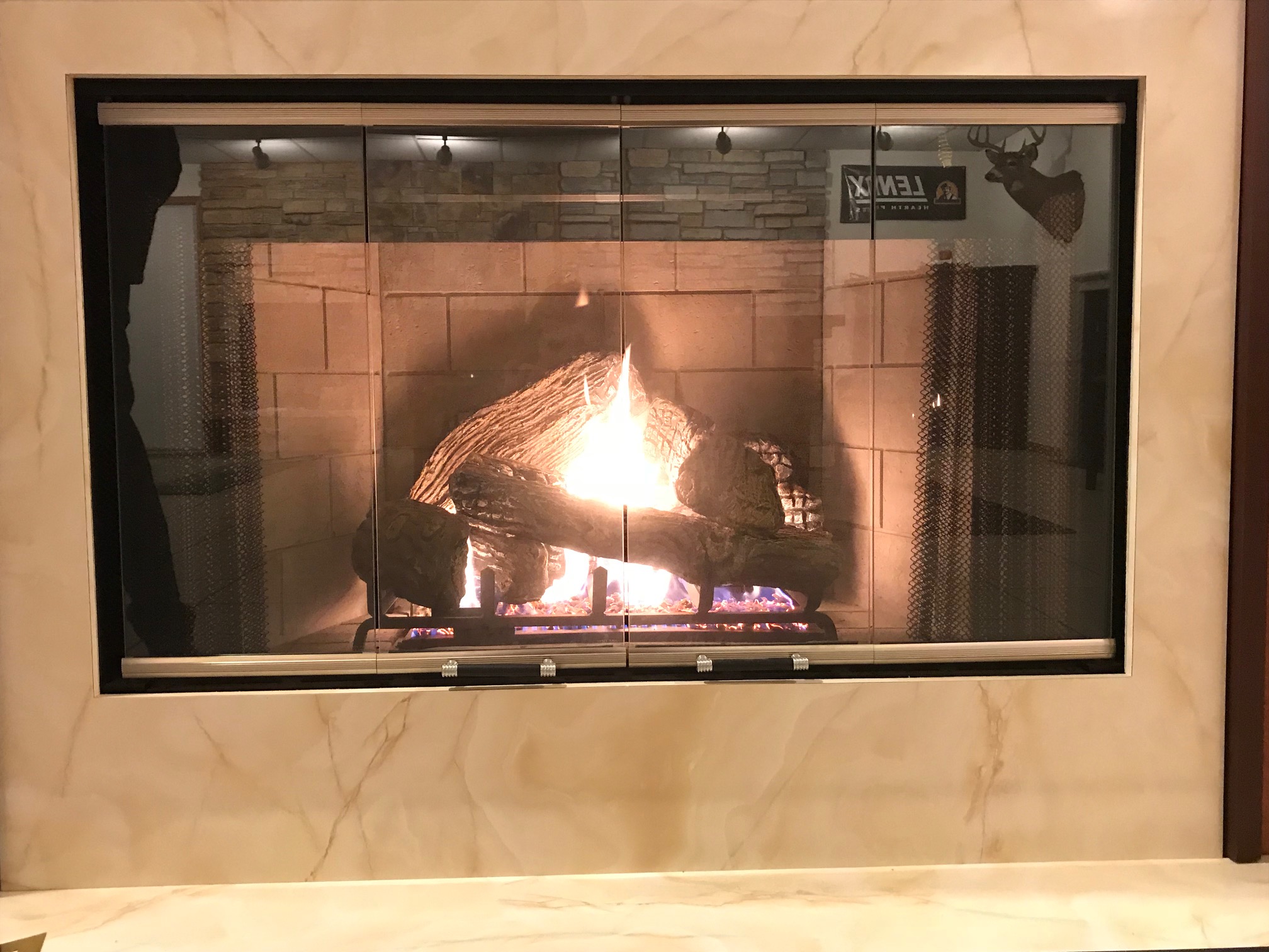 Fireplace installation 7