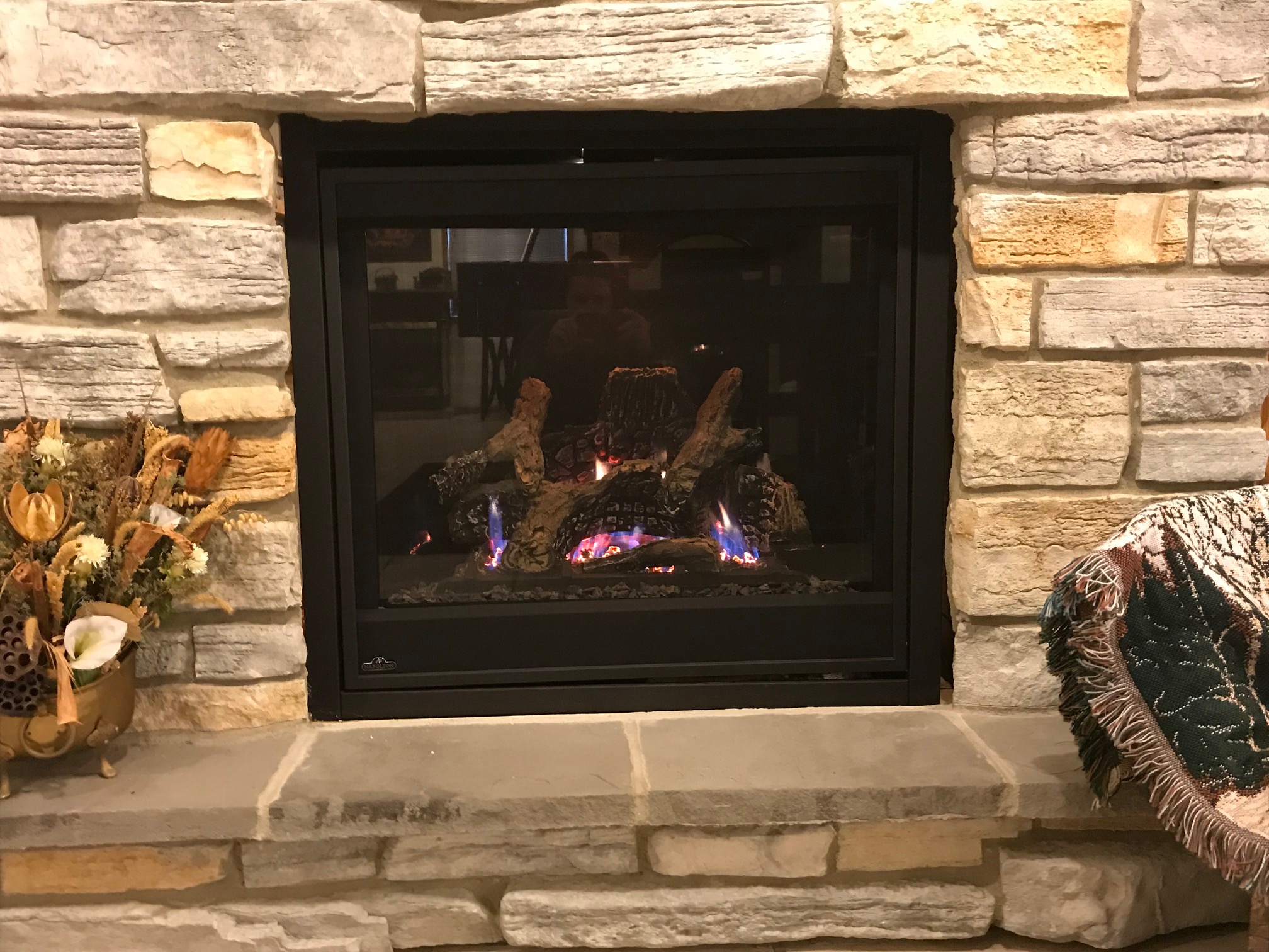 Fireplace installation 8