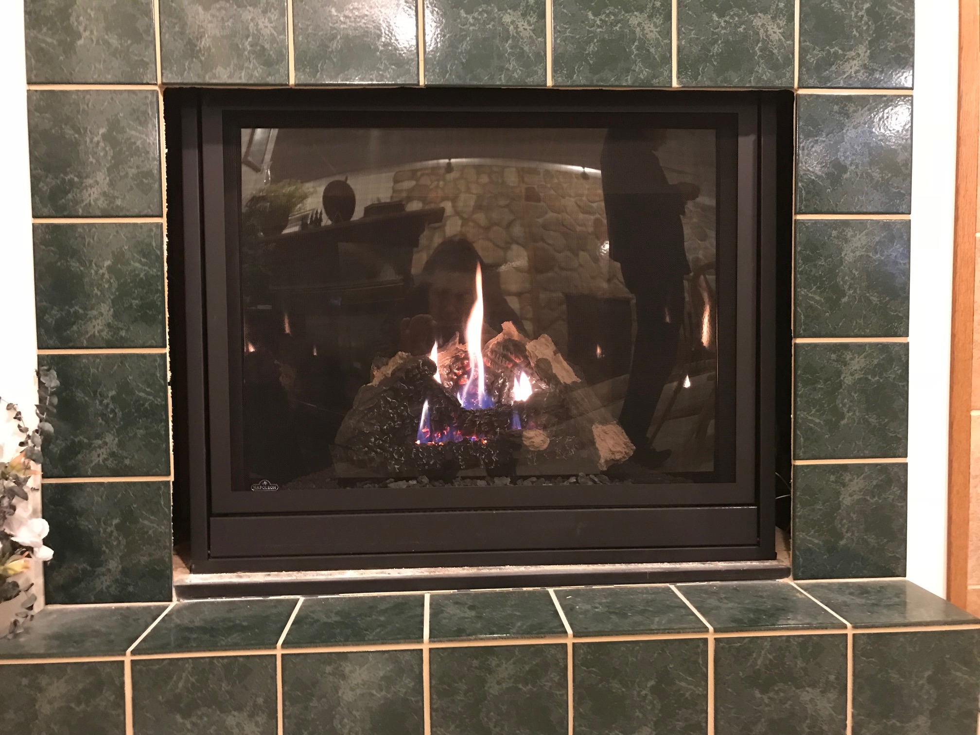Fireplace installation 2