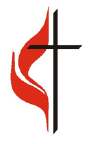 The United Methodist cross and flame