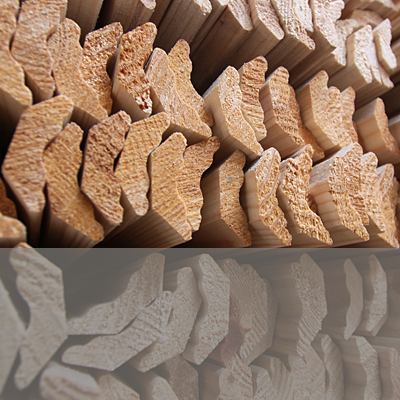 Wooden cornice