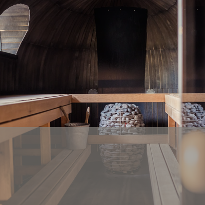 Sauna and cladding wood