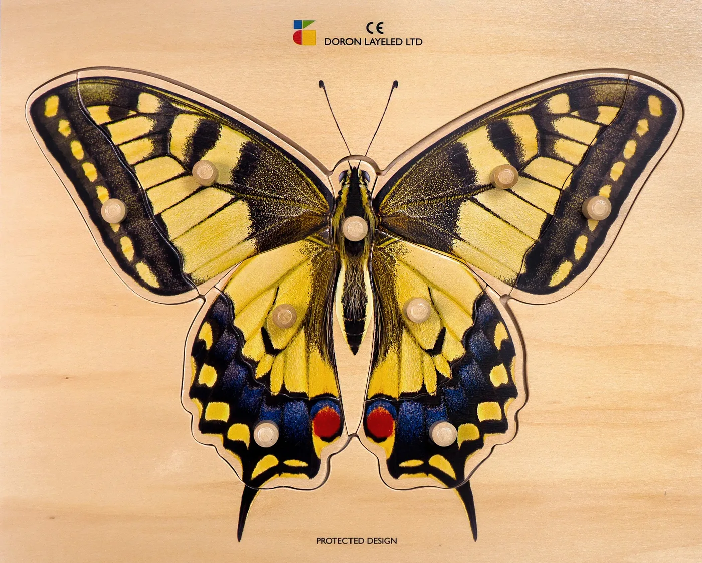 Yellow butterfly – 9 Pieces