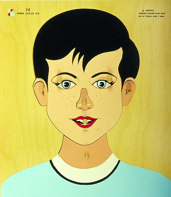 Wooden Knobs Puzzles –  – Boy’s Face