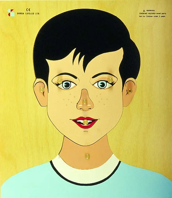Wooden Knobs Puzzles –  – Boy’s Face
