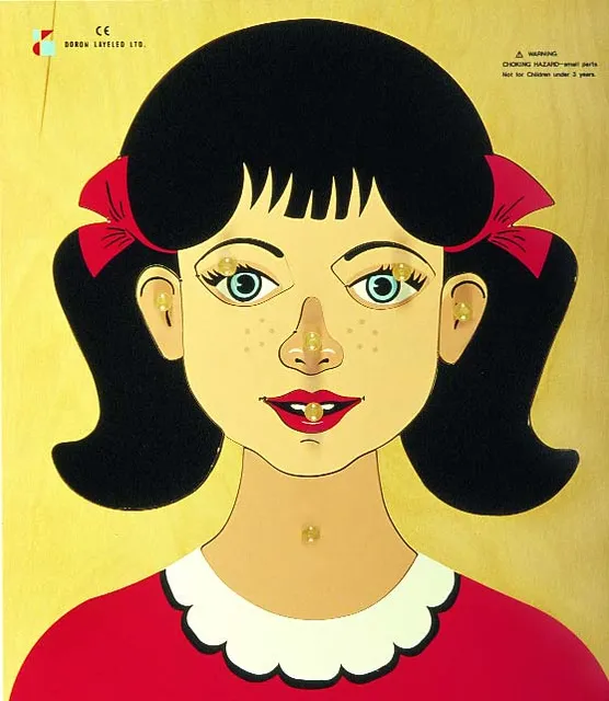 Wooden Knobs Puzzles –  – Girl’s Face