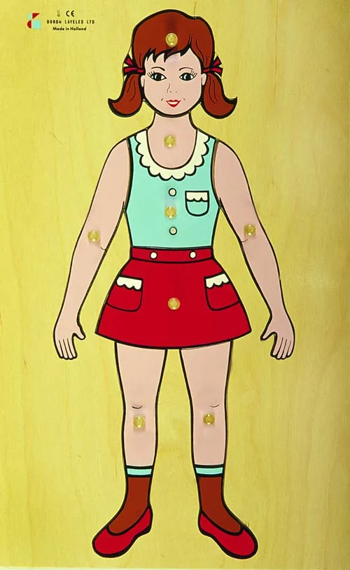 Wooden Knobs Puzzles –  – Girl’s Body