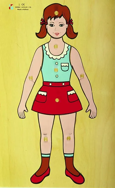 Wooden Knobs Puzzles –  – Girl’s Body