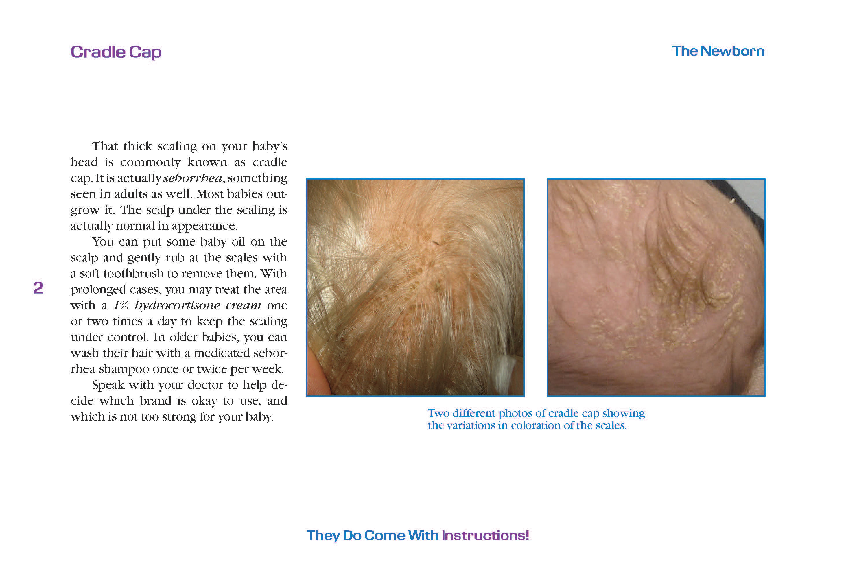 Sample page 1 of 9 from the The Newborn section of “They Do Come With Instructions!”
