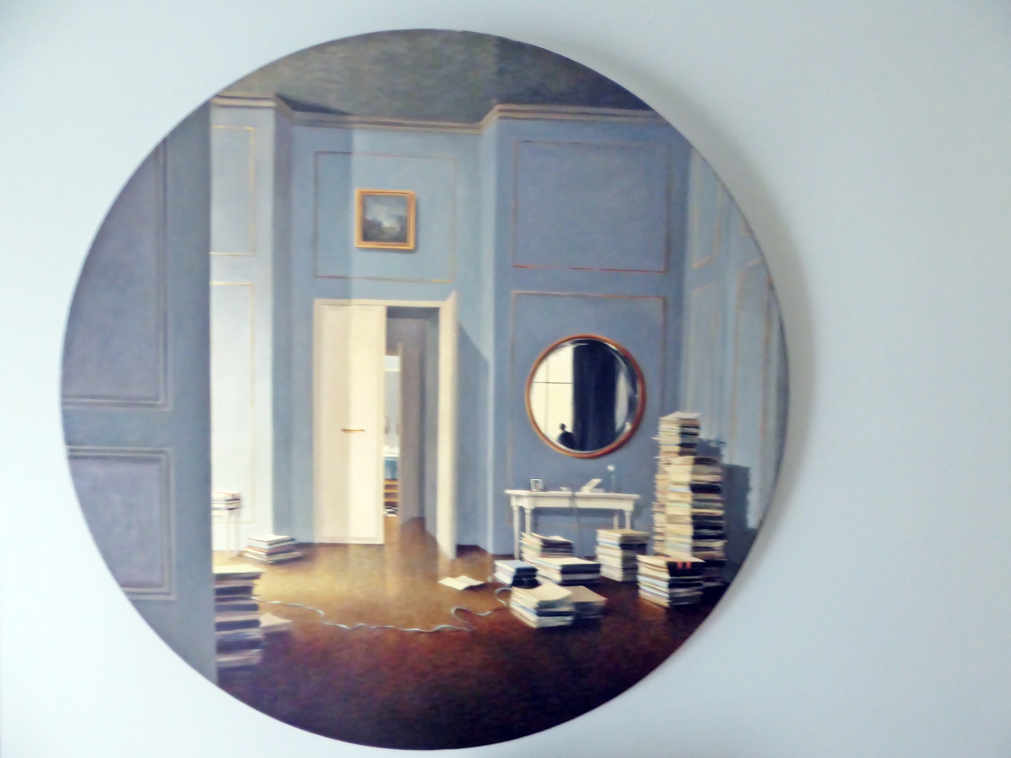 -Tableau d'Anne Françoise Couloumy​, huile sur toile.-