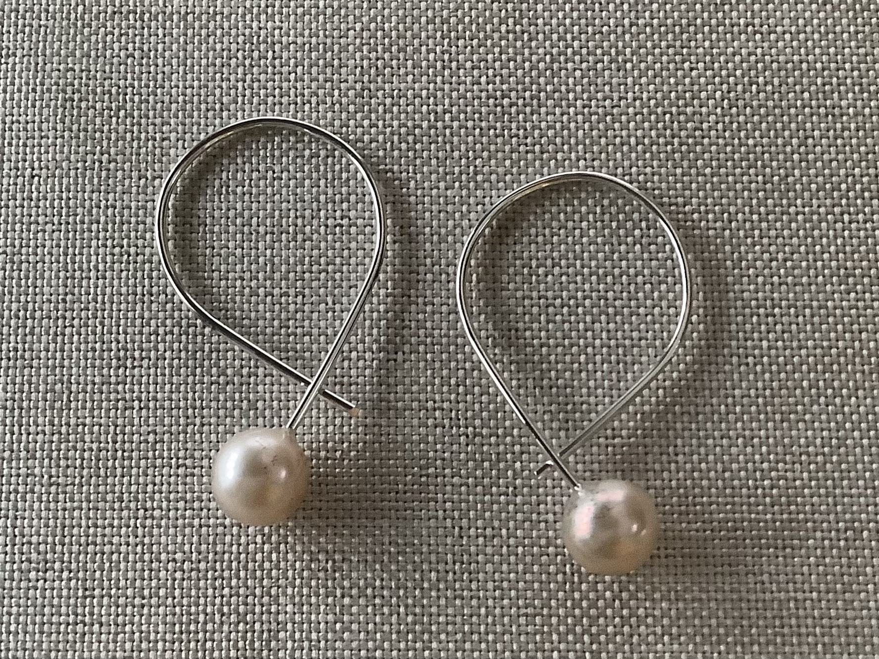 Earrings by Elisabeth Soppelsa - Sterling Silver & Pearls