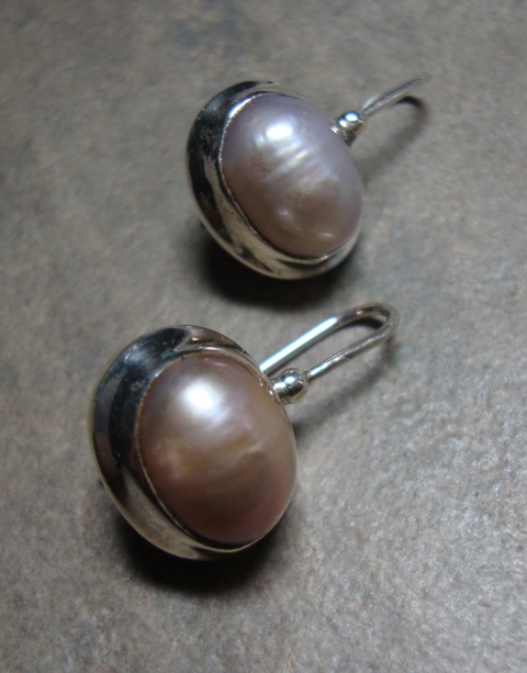 Earrings by Elisabeth Soppelsa - Sterling Silver and Pearls