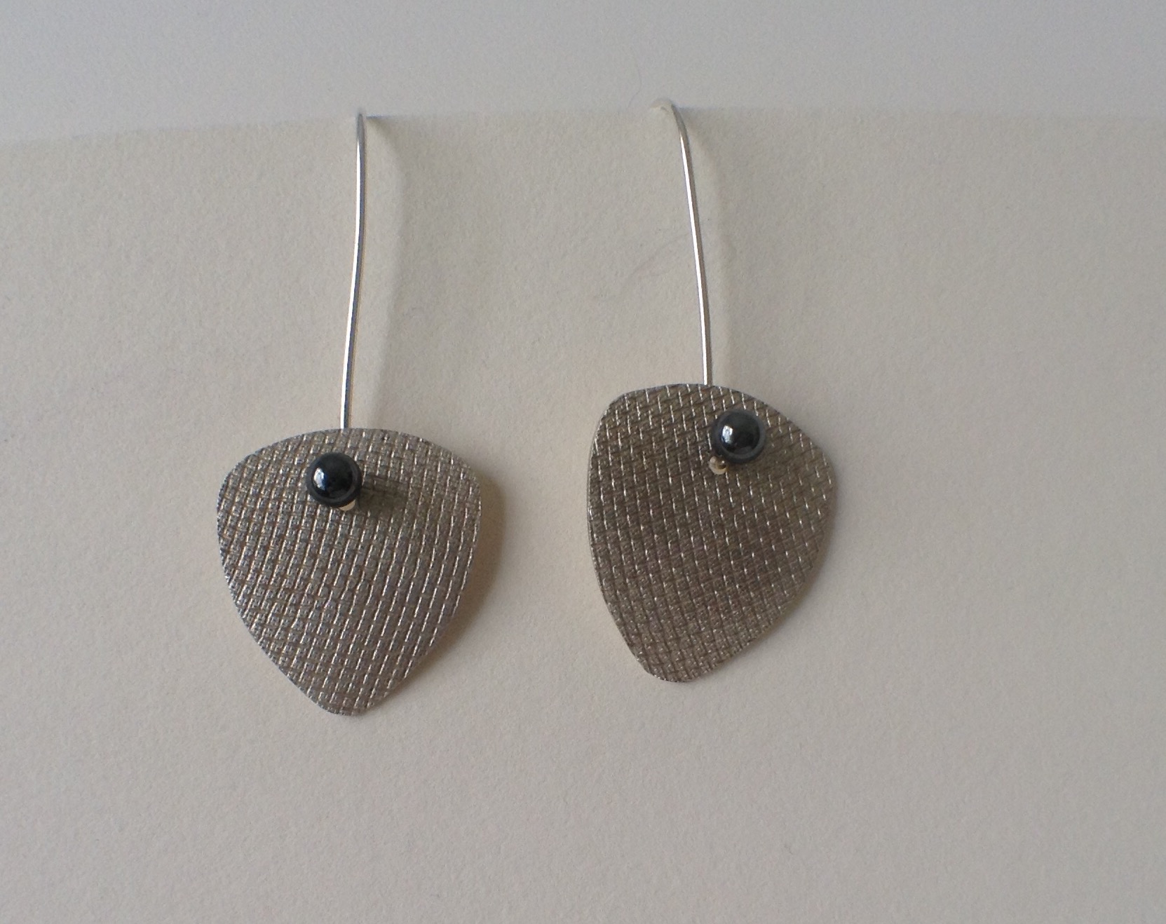 Earrings by Elisabeth Soppelsa - Sterling Silver & Onyx