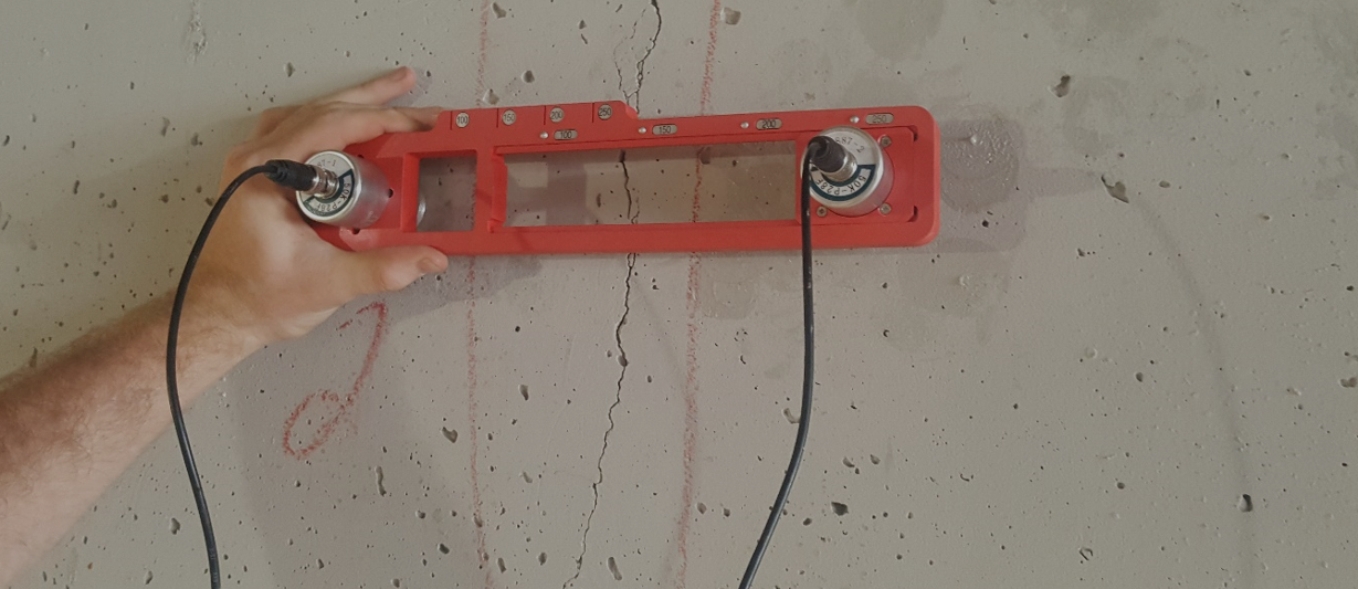 סדקים בבטון מזוין - אבחון ובדיקה