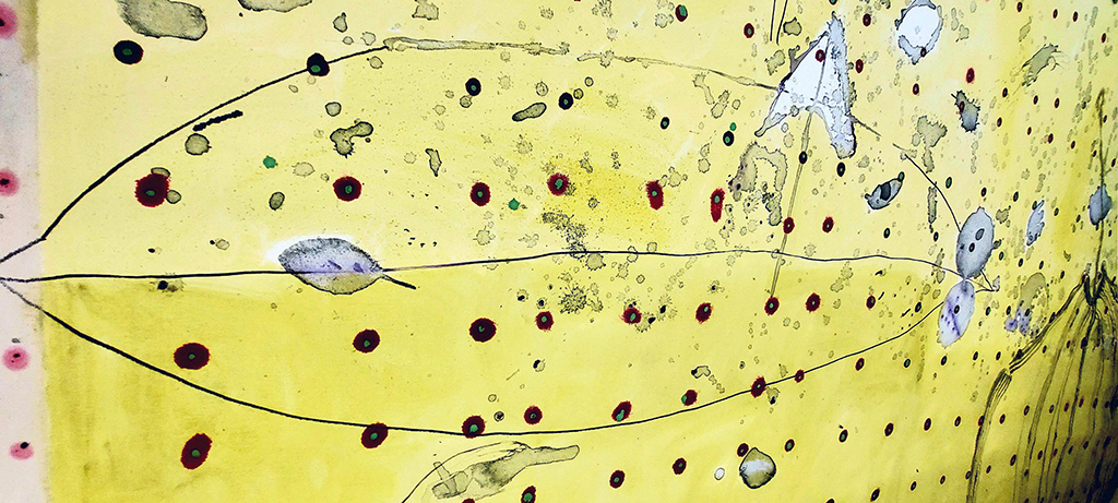 Scrolls /Notes,Series. DETAILS from a 10 Meters X 220 cm. Oil on Canvas .2023-2024 ​ — 19