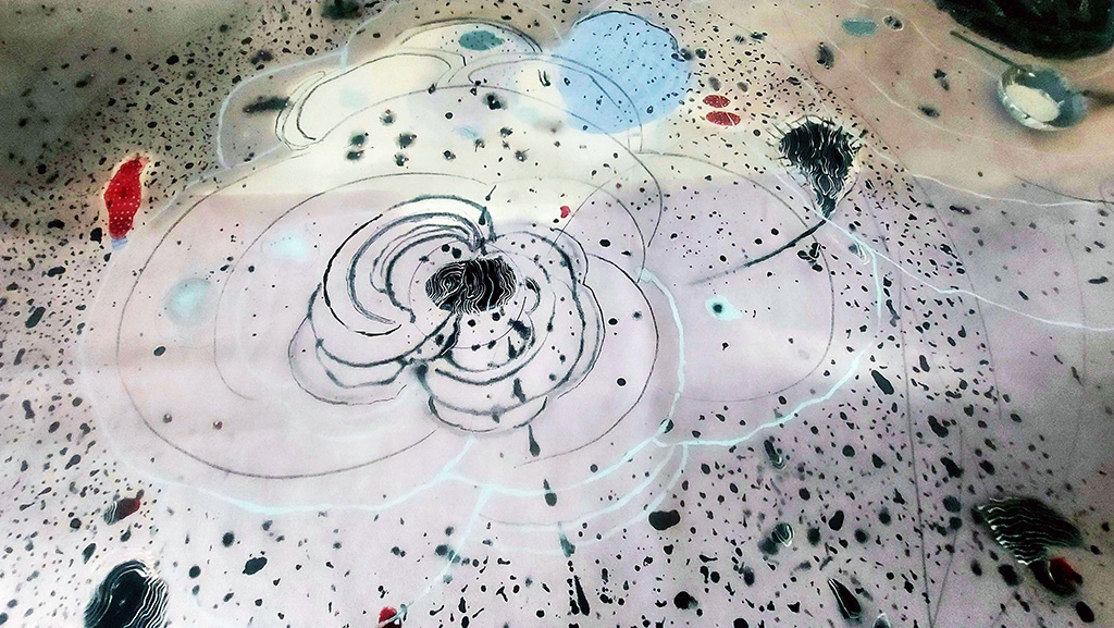 Scrolls /Notes,Series. DETAILS from a 10 Meters X 220 cm. Oil on Canvas .2023-2024 ​ — 28