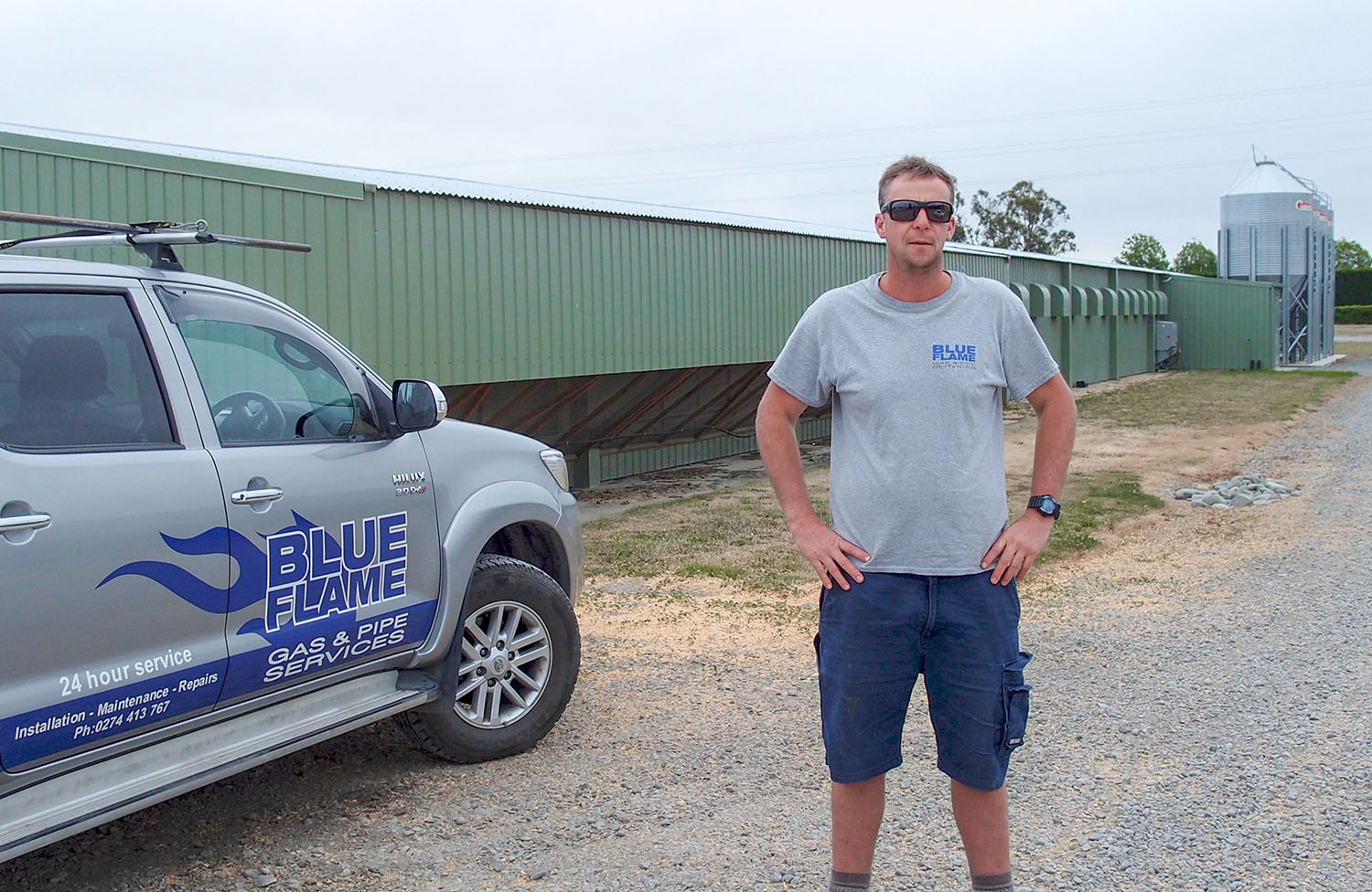 Gas installation at Canterbury Chicken Farm