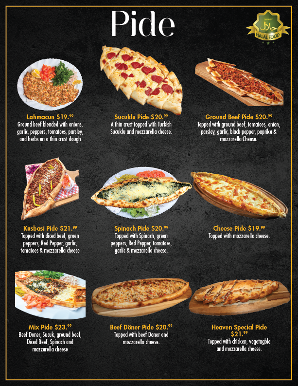 Heaven Turkish Cuisine menu, page 4