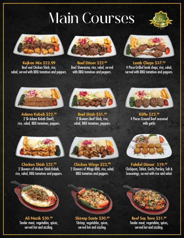 Heaven Turkish Cuisine menu, page 2