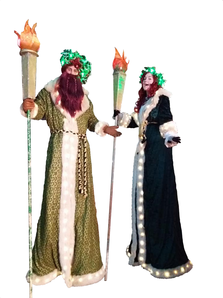 Illuminated Stilt-Walkers
