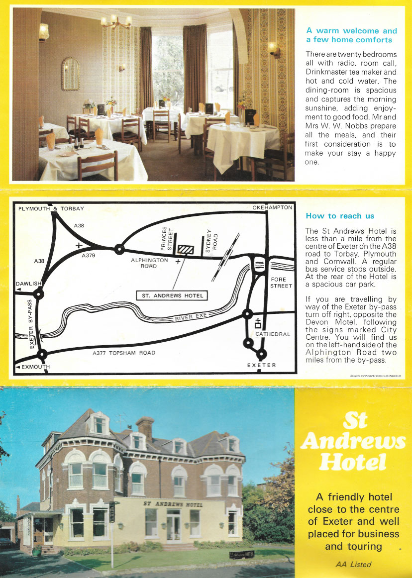 St Andrews Hotel Exeter Devon