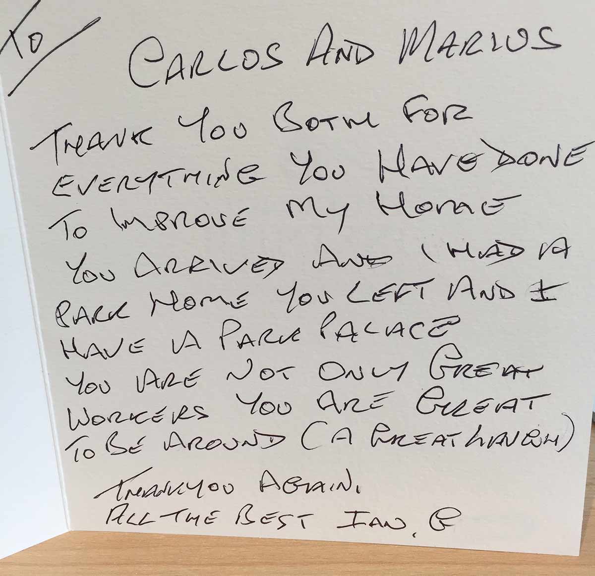 Thank You Letter