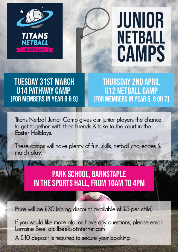 EXCITING JUNIOR NETBALL CAMPS