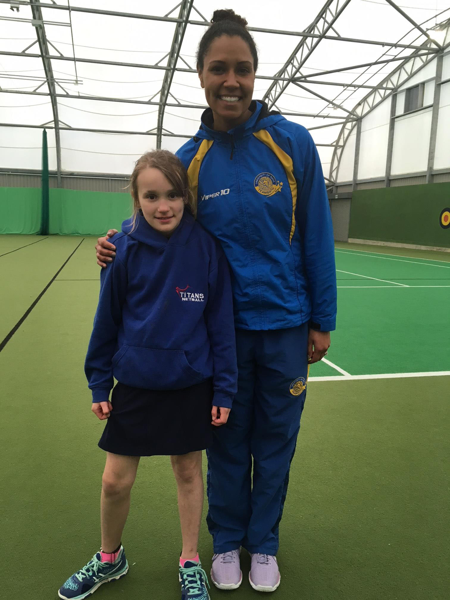 Titans Members with Australian Diamonds Player Josie Janz-Dawson
