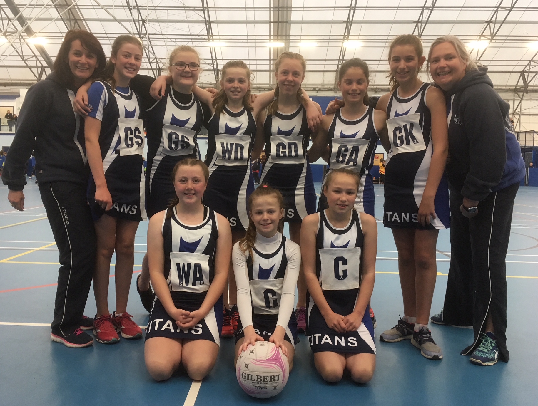 Coaches Claire & Lorraine with Team Meteors