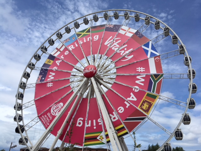 The famous wheel at the NWC 2019
