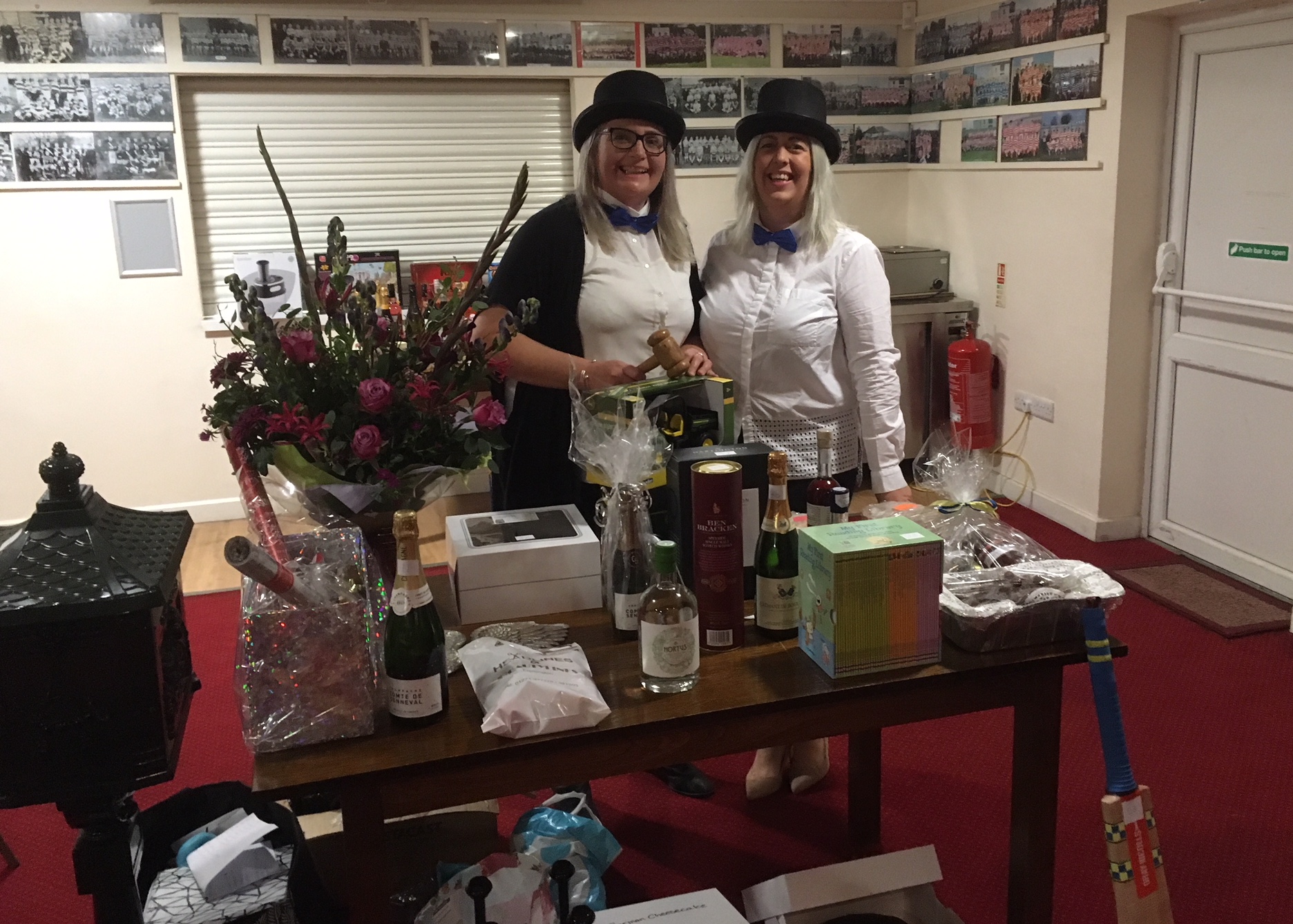 October 2018 - Auctioneers Lorraine Beel & Sam Roulstone at Titans Auction of Promises