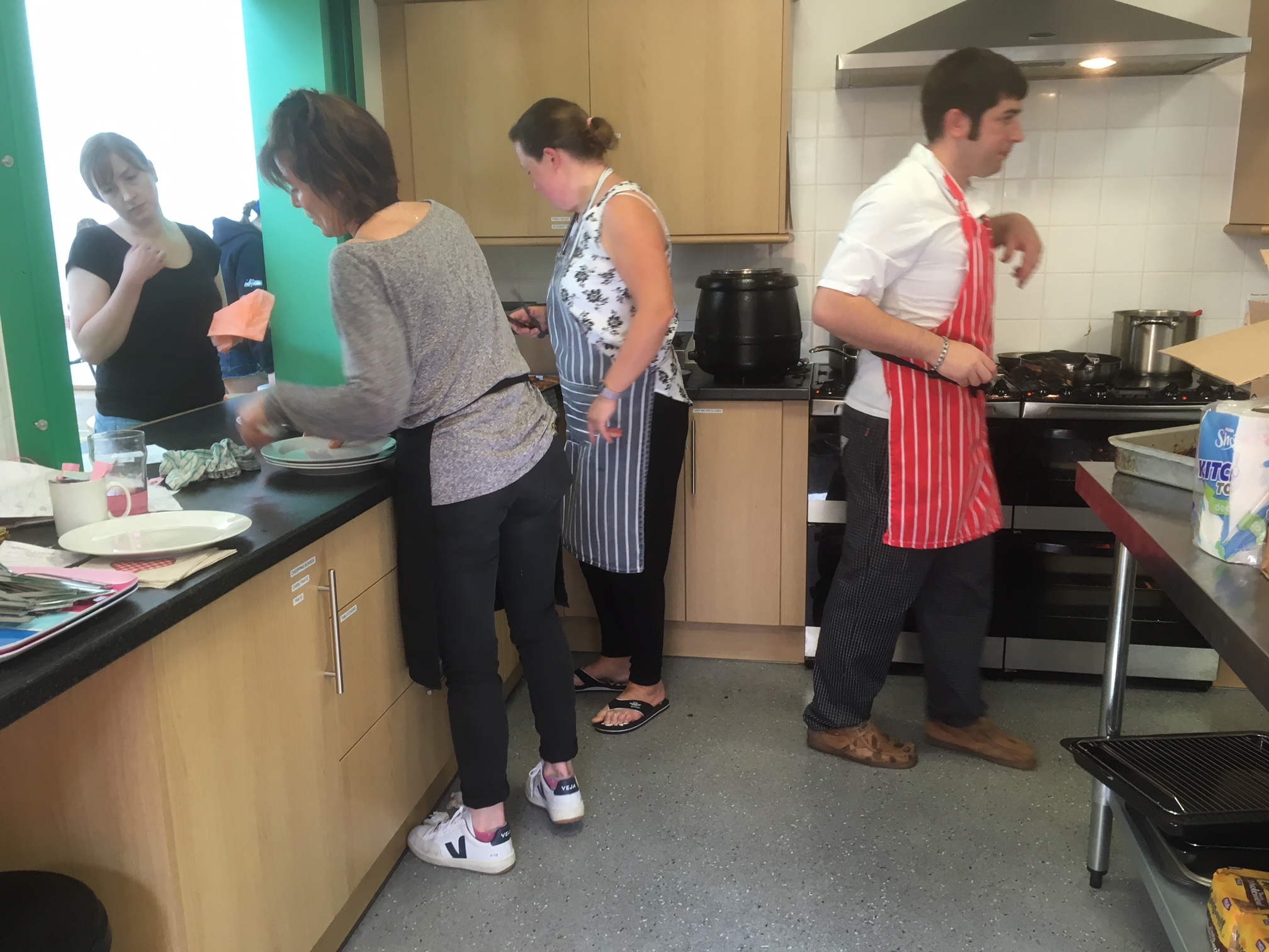 Cooking away for the Big Breakfast